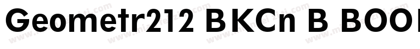 Geometr212 BKCn B BOOK字体转换